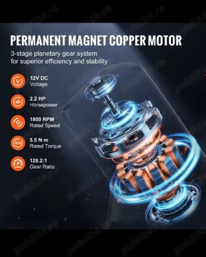 Oferta ! Troliu 4500lbs 2041kg cu sufa sintetica Atv, Jimny, Vitara - imagine 4