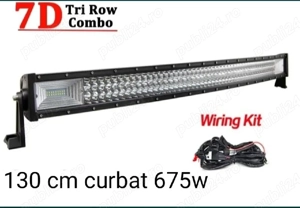 Led bar curbat 52" 130cm 675w gros calitativ !