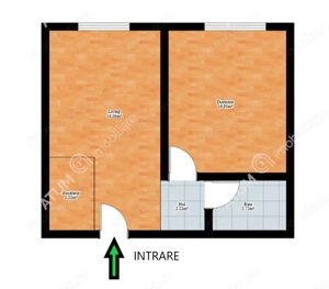 Apartament 2 camere decomandate etaj intermediar 2 Ipas Sibiu - imagine 6