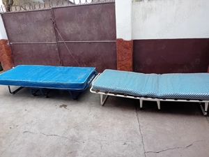 Pat pliabil cu saltea 190x80  2 buc - imagine 3