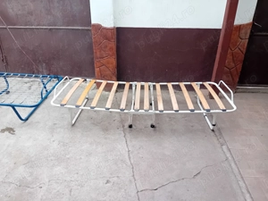 Pat pliabil cu saltea 190x80  2 buc - imagine 2