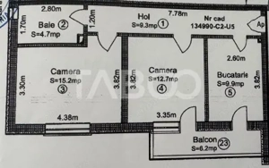 Apartament 2 camere de vanzare decomandat 50 mp zona Tineretului - imagine 13
