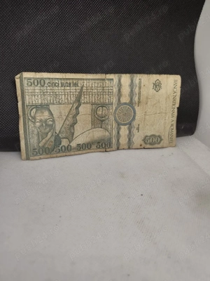 Bancnota de 500 lei din 1992 cu seria B0021 - imagine 5