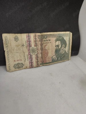Bancnota de 500 lei din 1992 cu seria B0021 - imagine 2