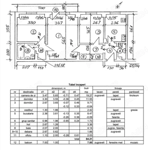 Apartament 3 camere de vanzare - Apusului - metrou Gorjului