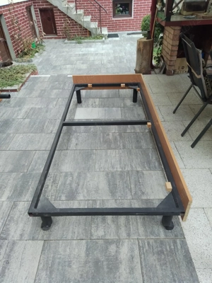 Pat cadru fier 90x200