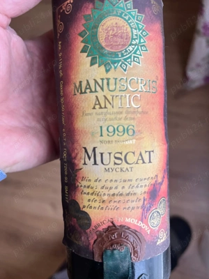 Vin de colectie 1996  Manuscris antic din RM