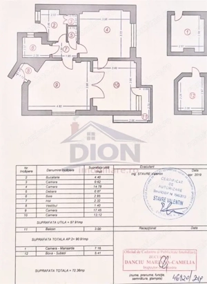 Unirii - Alba Iulia - Posta Vitan - 3 camere, in vila, etaj 1, - imagine 16