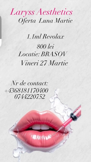 Buze perfecte cu doar 1,1 ml Revolax