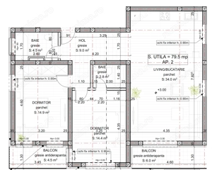 Etaj 1. Cu 2 bai . 2 locuri de parcare  - imagine 11