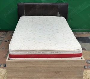 Pat de mijloc cu Somiera si Saltea 200x120 cm - imagine 4