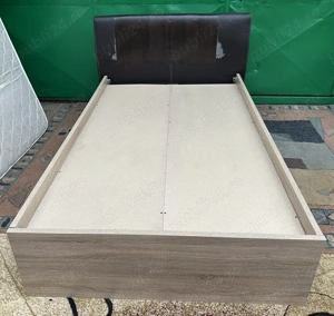 Pat de mijloc cu Somiera si Saltea 200x120 cm - imagine 2