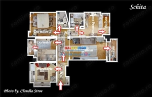 Tur Virtual Inchiriere apartament 4 camere TURDA METROU Grivita - imagine 8