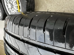 Vand jante aliaj + cauciucuri Goodyear pentru vw golf 5 r15 - imagine 4