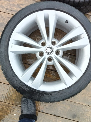 vand jante Skoda + anvelope iarna  - imagine 6