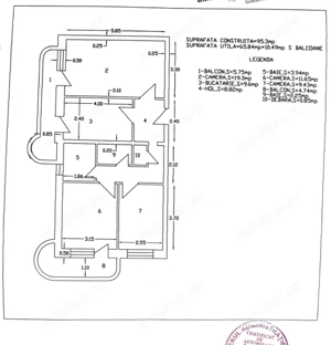 Apartament 3 camere, zonă centrală vaslui