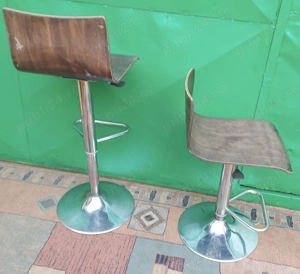 2 buc Scaun de bar; Scaun reglabil rotativ