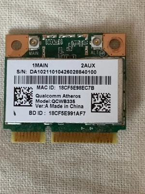 Placa WiFi  modele AW-ne785, AW-nb130h, Qcwb335, AW-NB274NF, RTL8821 si 8260NGW - imagine 2