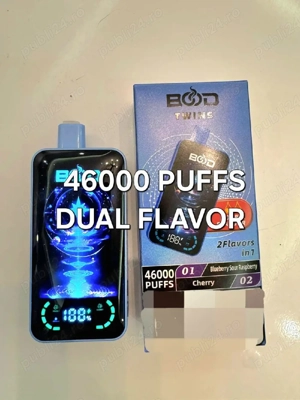BOOD Twins Vape 46000 Puffs, 2 în 1