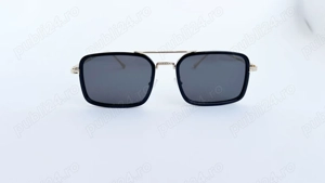 Ochelari de soare Dita Flight Dreptunghulari - Rama aurie Lentile negre