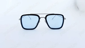 Ochelari de soare Dita Flight - Rama argintie Lentile albastre