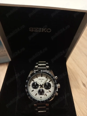 Seiko Panda Chronograph White Dial - Full Set - imagine 2