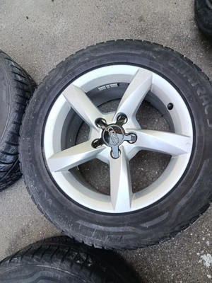 Jante audi vw 5x112 16 anvelope  225 55 16,  5-6mm  - imagine 4