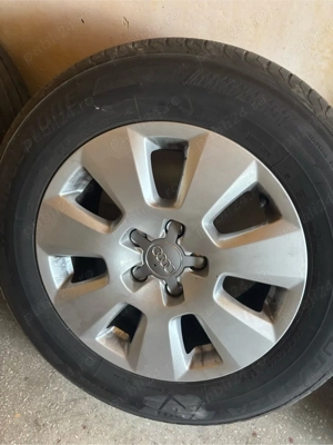 Jante cu tot cu cauciucuri 225/60/16 audi  - imagine 4