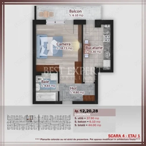 Garsoniera Direct Dezvoltator -500 mt STB - imagine 12