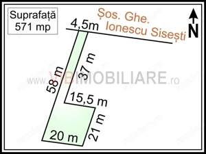 Baneasa - Sisesti Stradal, teren intravilan, suprafata 571 mp