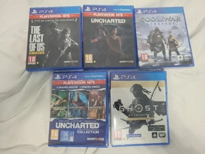 Jocuri ps4 exclusive God of War Ragnarok,Ghost of Tsushima,The Last Of Us Part1,Uncharted LostLegacy