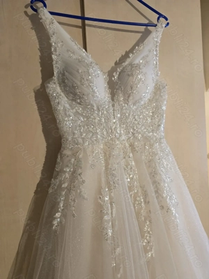 Rochie mireasa ivory-cappuccino - imagine 2