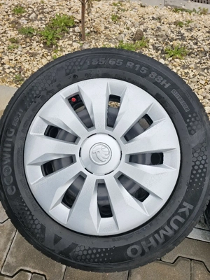 Set jante+anvelope+capace 