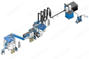 Linie completa productie peleti din rumegus 700kg pe ora. Fonduri Europene  - imagine 2