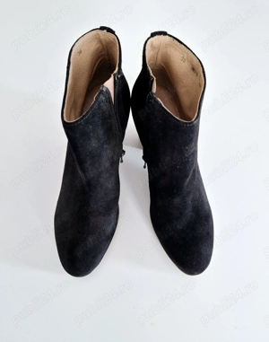 Ghete piele intoarsa neagra marime 36