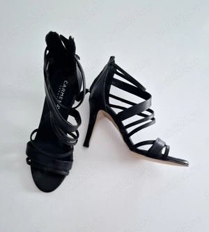 Sandale piele neagra marime 37 - imagine 4