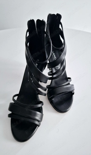 Sandale piele neagra marime 37