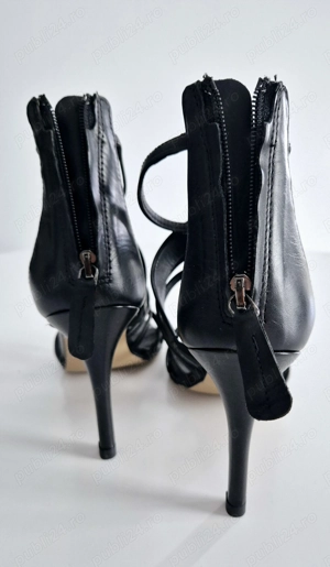 Sandale piele neagra marime 37 - imagine 3