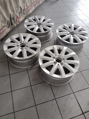 set 4 roti jante originale aliaj cu anvelope iarna Bridgestone - imagine 2