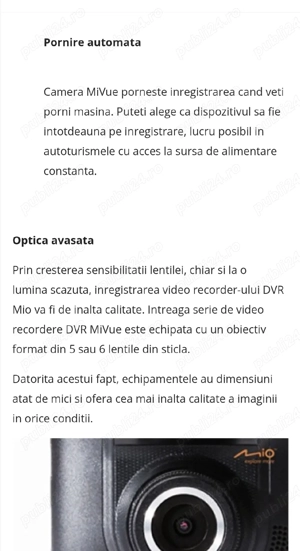 Camera Auto DVR Mio MiVue 698 Dual - imagine 4