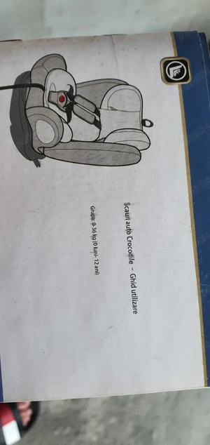 Scaun isofix Crocodile auto copii - imagine 3