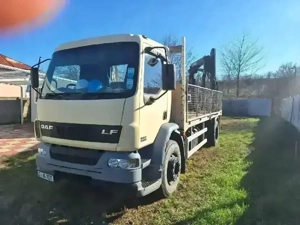 DAF 55.220  2003 cu macara HIAB 085, import Anglia 2020, unic proprietar în Ro, ITP nou - imagine 2