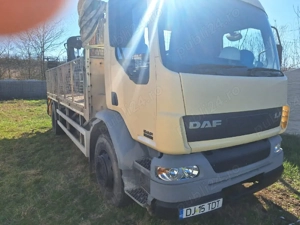 DAF 55.220  2003 cu macara HIAB 085, import Anglia 2020, unic proprietar în Ro, ITP nou