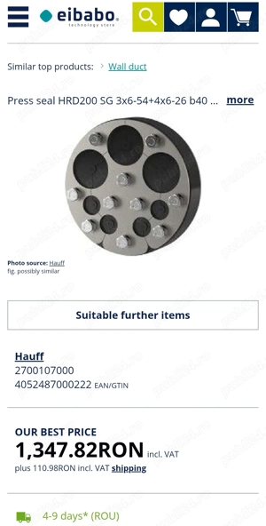 Presetupa pentru cablu de medie si joasa tensiune PTAB - imagine 4