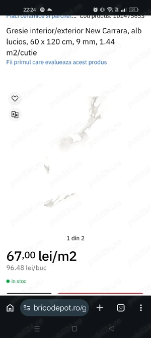 Gresie New Carrara de la B