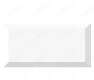 Faianta baie   bucatarie Metro, 10 x 20 cm, lucioasa, alba