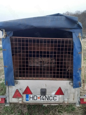 Remorca de vânzare. Se poate transporta și animale - imagine 3