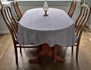 Masa rotunda din lemn  - imagine 3