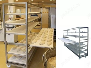 cărucioare inox pentru panacoade, împreună cu 12 buc. panacoade, an 2018