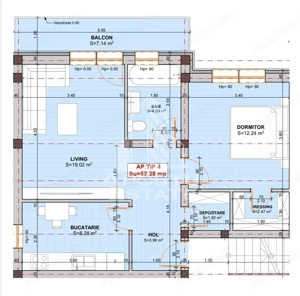 Apartament cu 2 camere, decomandat, etaj 1, bucatarie inchisa, Giroc - imagine 8